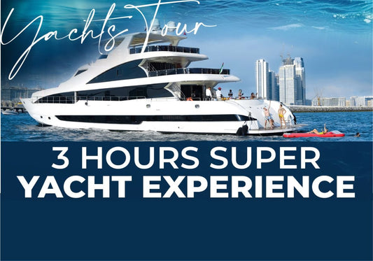 3 Hours Shared Super Yacht Experience - Flame Travel Dubai